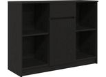 Syfax™ Credenza Con Cassetto Rovere Nero 101X35X76Cm Legno Multistrato