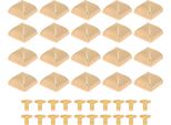20 Pezzi Piramide Rivetti 18 Millimetri Zinco Posa Quadrato Con Viti Ph Per Cintura Marsupio Cappelli Scarpe Oro
