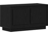 Syfax™ Mobile Tv Rovere Nero 80 X 35 X 45 Cm Legno Multistrato