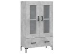 Syfax™ Credenza Grigio Cemento 69,5X31X115 Cm In Legno Multistrato