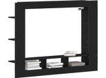 Syfax™ Mobile Tv Rovere Nero 152 X 22 X 113 Cm Legno Multistrato