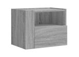 Syfax™ Comodino A Muro Grigio Sonoma 45X30X35 Cm