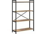 Syfax™ Libreria Rovere Artigianale 80 X 30 X 120 Cm Legno Multistrato