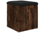 Syfax™ Panca Portaoggetti Rovere Fumo 42X42X45 Cm Legno Multistrato