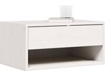 Syfax™ Comodino 2 Pcs Bianco 50 X 32,5 X 24 Cm Legno Di Pino Massello