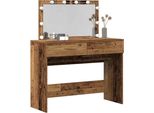 Syfax™ Tavolo Da Trucco Con Cassetto Legno Vecchio 100 X 40 X 120 Cm
