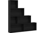 Syfax™ Armadio Per Libri Rovere Nero 155 X 24 X 160 Cm