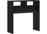 Syfax™ Tavolo Consolle Rovere Nero 78 X 30 X 80 Cm Legno Multistrato