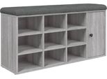 Syfax™ Panca Porta Scarpe Grigio Sonoma 102X32X50 Cm Legno Multistrato