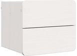 Syfax™ Comodino Bianco 39 X 34 X 33 Cm Legno Di Pino Massello
