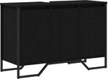 Syfax™ Mobiletto Per Lavabo Altro Rovere Nero 91 X 35 X 60 Cm