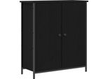 Syfax™ Credenza Rovere Nero 70 X 30 X 80 Cm Legno Multistrato