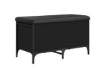 Syfax™ Panca Portaoggetti Nera 82X42X45 Cm In Legno Multistrato