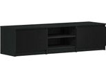 Syfax™ Mobile Tv Rovere Nero 140X40X36 Cm In Legno Multistrato