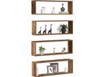 Syfax™ Scaffali Da Parete 4 Pcs Legno Vecchio 80 X 15 X 26 Cm