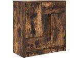 Syfax™ Credenza Con Cassetti E Ante Rovere Fumo 70,5X34X74,5 Cm