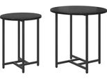 Syfax™ Set Tavolini 2 Pcs Rovere Nero