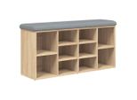 Syfax™ Panca Porta Scarpe Rovere Sonoma 102X32X50 Cm Legno Multistrato