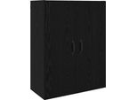Syfax™ Armadietto A Muro Rovere Nero 69,5 X 34 X 90 Cm