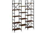 Syfax™ Libreria Rovere Marrone 127,5X28,5X172,5Cm In Legno Multistrato