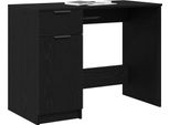 Syfax™ Scrivania Rovere Nero 100 X 50 X 75 Cm Legno Multistrato