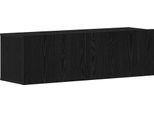 Syfax™ Mobile Tv Rovere Nero 100 X 30 X 30 Cm Legno Multistrato