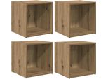 Syfax™ Set Mobile Tv 4 Pcs Rovere Artigianale 37 X 35 X 37,5 Cm