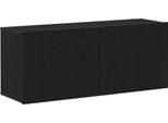 Syfax™ Set Mobile Tv Rovere Nero 100 X 30 X 41 Cm Legno Multistrato