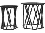 Syfax™ Tavolino Da Salotto 2 Pcs Rovere Nero