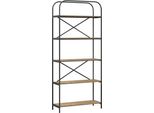 Syfax™ Libreria Rovere Artigianale 80 X 30 X 183 Cm Legno Multistrato