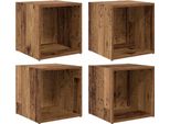 Syfax™ Set Mobile Tv 4 Pcs Legno Vecchio 37 X 35 X 37,5 Cm