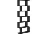 Syfax™ Armadio Per Libri Rovere Nero 70 X 24 X 193,5 Cm