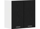 Syfax™ Armadio Pensile Lyon Rovere Nero 60 X 31 X 60 Cm