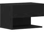 Syfax™ Armadio Da Notte Rovere Nero 46 X 30 X 30 Cm Legno Multistrato