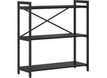 Syfax™ Libreria Rovere Nero 80 X 30 X 85 Cm Legno Multistrato