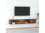 Syfax™ Mobili Tv 2 Pz Rovere Fumo 80X31X25,5 Cm Legno Multistrato