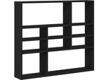 Syfax™ Scaffale A Parete Rovere Nero 90X16X78 Cm Legno Multistrato