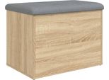 Syfax™ Panca Contenitore Rovere Sonoma 62X42X45 Cm Legno Agglomerato