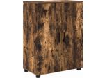 Syfax™ Mobile Da Bagno Con Archiviazione Rovere Fumé 60 X 35 X 80 Cm