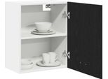 Syfax™ Armadio Pensile Lyon 2 Pcs Rovere Nero 50 X 31 X 60 Cm