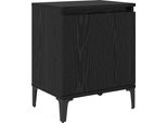 Syfax™ Armadio Da Notte Rovere Nero 40 X 30 X 50 Cm Legno Multistrato