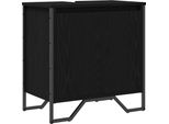 Syfax™ Armadio Per Lavabo Da Bagno Rovere Nero 60 X 35 X 60 Cm
