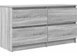 Syfax™ Mobile Tv Grigio Sonoma 100X35X54 Cm In Legno Multistrato