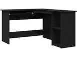 Syfax™ Scrivania Ad Angolo Rovere Nero 120 X 140 X 75 Cm