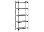 Syfax™ Libreria 5 Ripiani Grigio Sonoma 60X30X154Cm Legno Multistrato