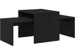 Syfax™ Tavoli Da Annidamento Rovere Nero 100 X 48 X 40 Cm