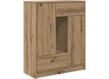 Syfax™ Credenza Con Cassetti E Ante Rovere Artigianale 73X31X90 Cm