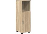 Syfax™ Mobile Da Bagno Con Archiviazione Rovere Sonoma 30 X 35 X 95 Cm
