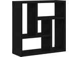 Syfax™ Scaffale A Parete Rovere Nero 45X16X45 Cm In Truciolato