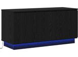 Syfax™ Mobile Tv Rovere Nero 100 X 38 X 49 Cm Legno Multistrato
